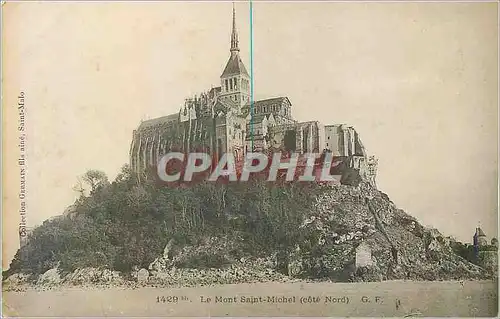 Cartes postales 1429 le mont saint michel (cote nord)