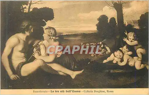 Cartes postales Sassoferrato le tre eta dell uomo galleria borghese roma