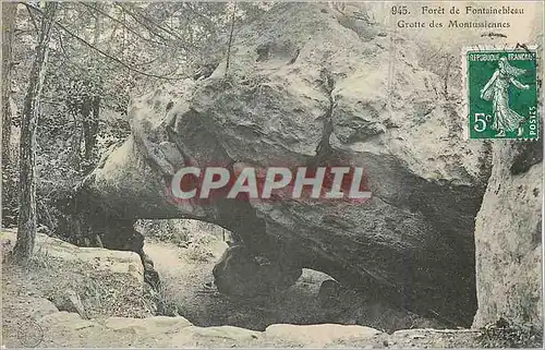 Cartes postales 945 foret de fontainebleau grotte des montussiennes