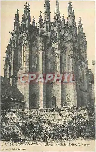 Ansichtskarte AK J p 79 mont st michel abbaye abside de l eglise xv siecle