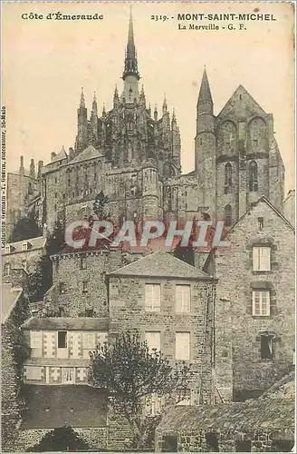 Cartes postales Cote d emeraude 2319 mont saint michel la merveille