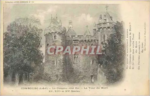 Cartes postales Combourg (i et v) le chateau cote est la tour du more xi xiv et xv siecle