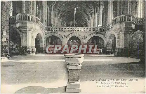 Ansichtskarte AK 5286 la chaise dieu interieur de l abbaye le jube (xiv siecle)