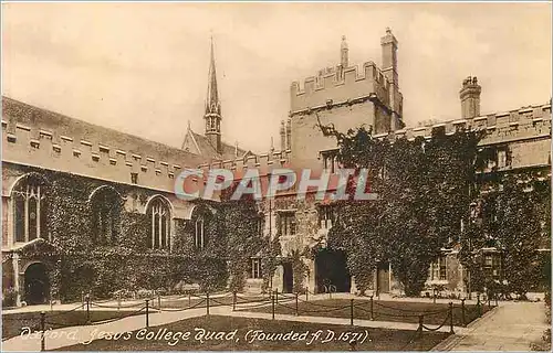 Cartes postales Oxford jesus college quard (founded a d 1571)