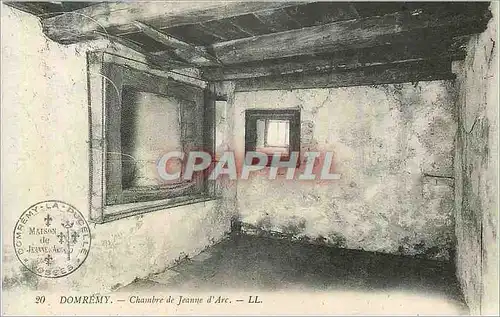 Cartes postales 20 domremy chambre de jeanne d arc