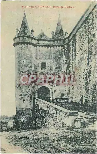 Cartes postales Grignan porte du chateau
