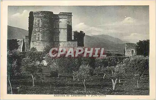 Cartes postales Chateau de lourmarin (cote ouest)