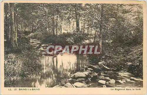 Cartes postales 20 bains les bains le bagnerot dans la foret