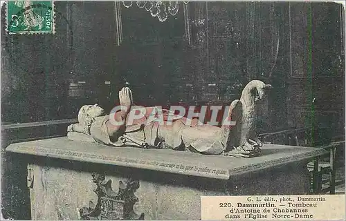 Cartes postales 220 dammartin tombeau d antoine de chabannes dans l eglise notre dame