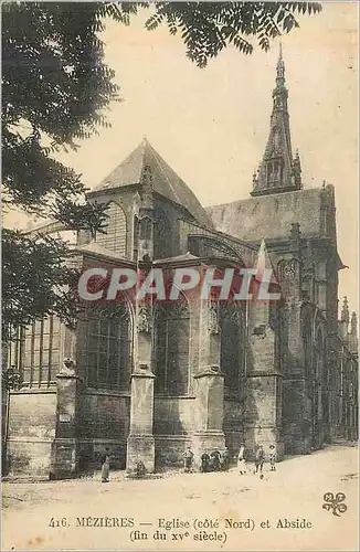 Ansichtskarte AK 416 mezieres eglise (cote nord) et abside (fin du xv siecle)