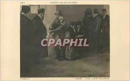 Ansichtskarte AK National gallery millbank forain 3249 the law couts