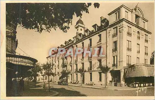 Cartes postales Bourg en bresse (ain) hotel terminus et rue alphonse baudin