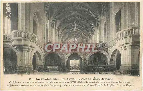 Cartes postales 19 chaise dieu (haute loire) le jube de l eglise abbatiale