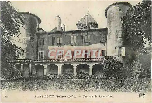 Ansichtskarte AK 65 saint point (saone et loire) chateau de lamartine