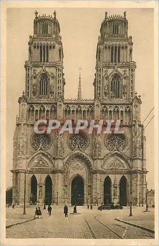 Ansichtskarte AK La douce france orleans (loiret)la cathedrale ste croix (facade)