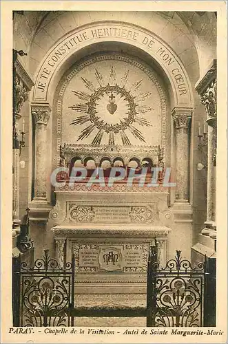 Cartes postales Paray chapelle de la visitation autel de sainte marguerite marie