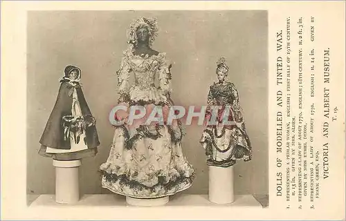 Cartes postales Dolls ef modelled and tinted wax London Victoria and Albert Museum