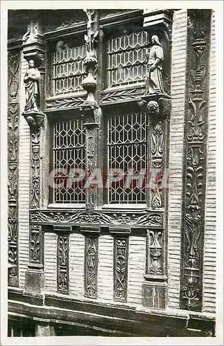 Cartes postales moderne 83 le mans detail de la maison de la reine berengere construite de 1440 a 1515