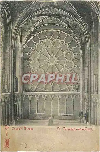 Cartes postales Chapelle rosace st germain en laye
