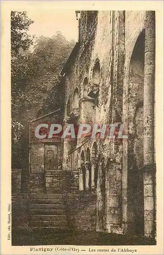 Cartes postales Flavigny (cote d or) les restes de l abbaye