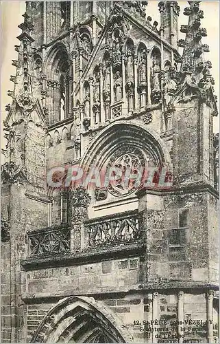 Ansichtskarte AK 12 st pere vezelay sculptures de la facade de l eglise