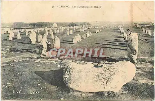 Cartes postales 785 carnac les alignements du menec