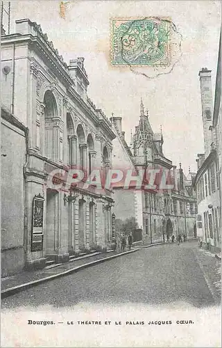 Ansichtskarte AK Bourges le theatre et le palais jacques coeur