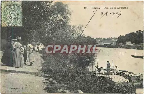 Cartes postales 95 lagny quai de la gourdine