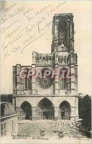 Cartes postales Soissons la cathedrale