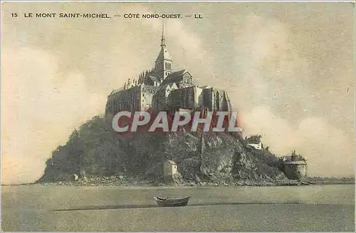 Cartes postales 15 le mont saint michel cote nord ouest
