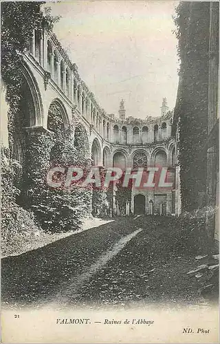 Cartes postales 21 valmont ruines de l abbaye