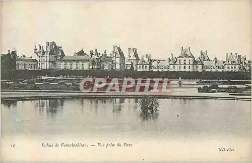 Ansichtskarte AK 16 palais de fontainebleau vue prise du parc