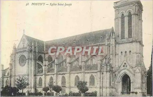 Cartes postales 38 pontivy eglise saint joseph