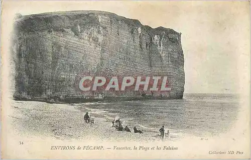 Ansichtskarte AK 54 environs de fecamp vaucottes la plages et les falaises