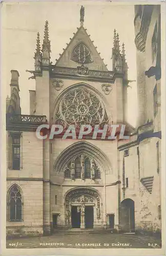 Ansichtskarte AK Pierrefonds la chapelle du chateau