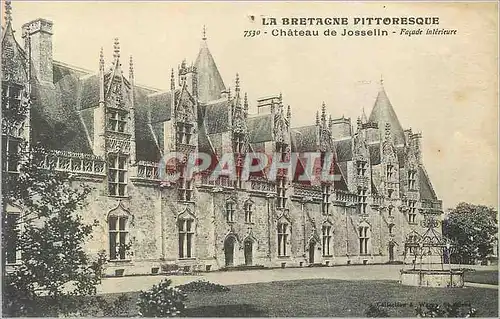 Ansichtskarte AK La bretagne pittoresque 7530 chateau de josselin facade interieure