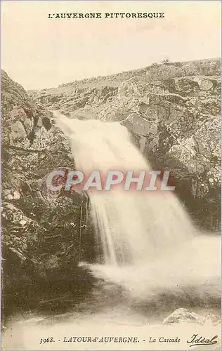 Cartes postales L auvergne pittoresque 3968 latour d auvergne la cascade