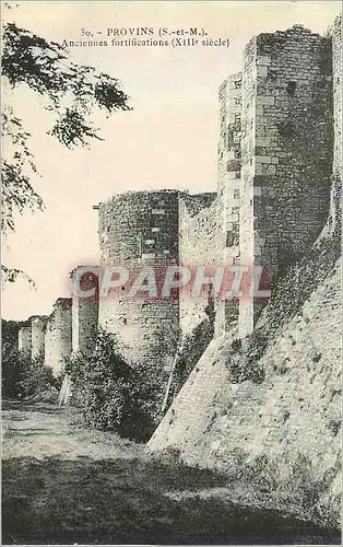 Cartes postales 30 provins (s et m) anciennes fortifications (xiii siecle)