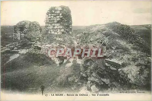 Cartes postales 17 la roche ruines du chateau vue d ensemble