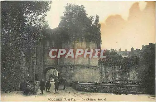 Cartes postales Fougere (i et v) le chateau feodal