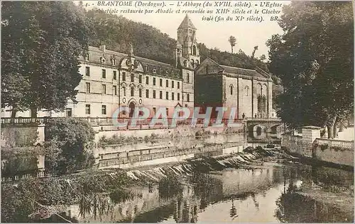 Ansichtskarte AK 4 brantome (dordogne) l abbaye (du xviii siecle) l eglise abbatiale restauree par abadie et roma