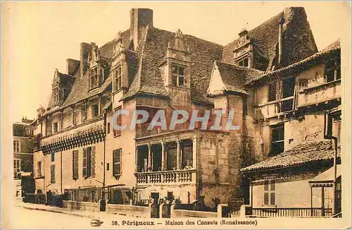 Cartes postales 38 perigueux maison des consuls (renaissance)