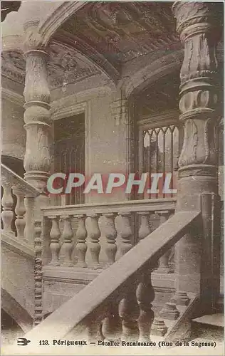 Cartes postales 123 perigueux escalier renaissance (rue de la sagesse)