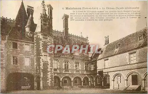 Ansichtskarte AK Maintenon (eure et loir) le chateau (facade meridionale)
