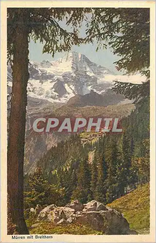 Cartes postales Murren mit breithorn