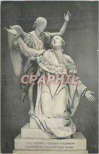 Ansichtskarte AK 776 paris chapelle expiatoire apotheose de louis xvi (par bosio)