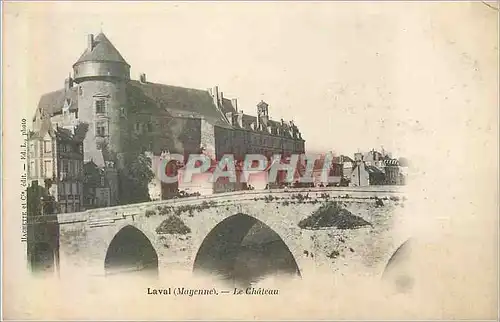 Ansichtskarte AK Laval (mayenne) le ch�teau (carte 1900)