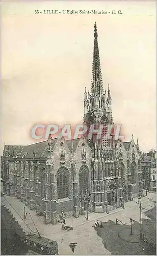 Cartes postales 55 lille l eglise saint maurice