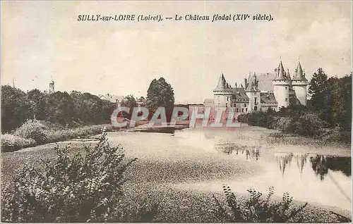 Ansichtskarte AK Sully sur loire (loiret) le chateau feodal (xiv siecle)