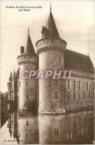Cartes postales Chateau de sully sur loire les tours